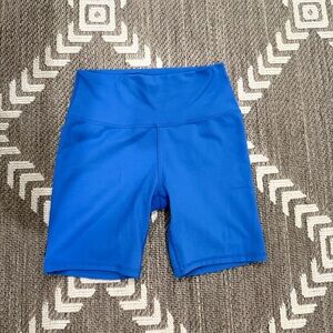 Wild Fable Blue Bike Shorts High Waist Stretch